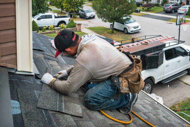 Professional Flat Roof Repair technician working in Rockville, RI
